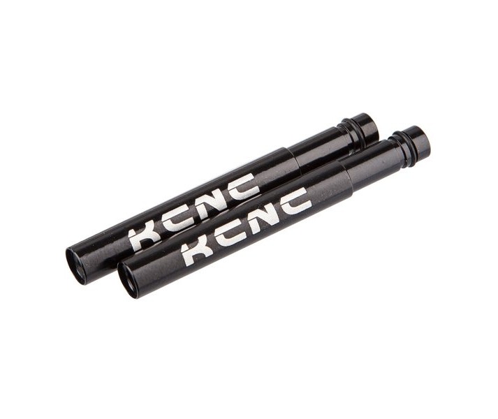 Válvula Tubeless KCNC Presta 44mm + diferente gomas Negro |KCVAALRUNG1UN|