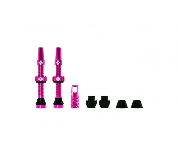 Juego Valvulas Muc-Off Aluminio Tubeless 44Mm Rosa