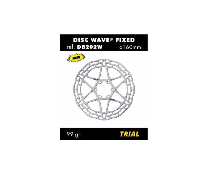 Disco de freno Galfer para Road compatible con Univ 6T Wave Trial 160mm