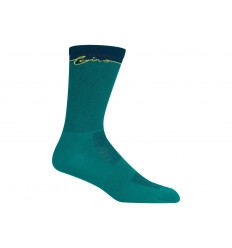 Calcetines Giro Comp Racer High Rise Verde/Azul Marino