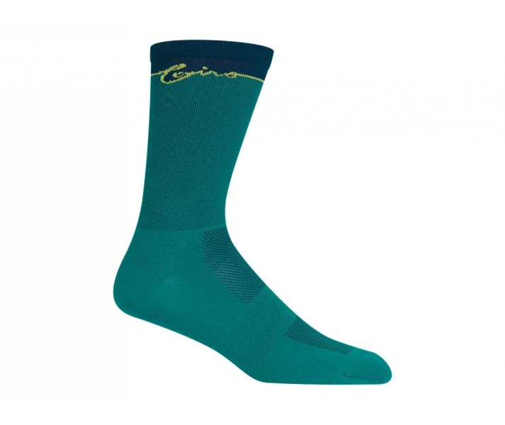 Calcetines Giro Comp Racer High Rise Verde/Azul Marino