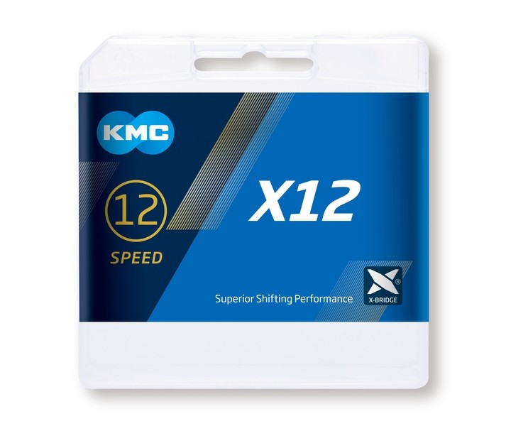 Cadena KMC X12 Oro 126 eslabones 12 Velocidades