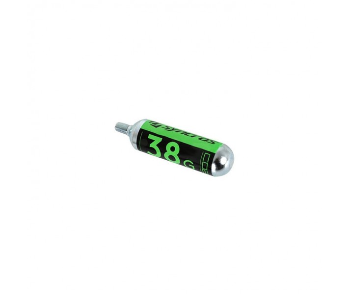 Cartucho Co2 Syncros 38G Thread. Pak-12 Plata