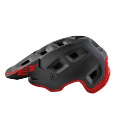 Casco Met Terranova Negro Rojo