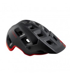 Casco Met Terranova Negro Rojo