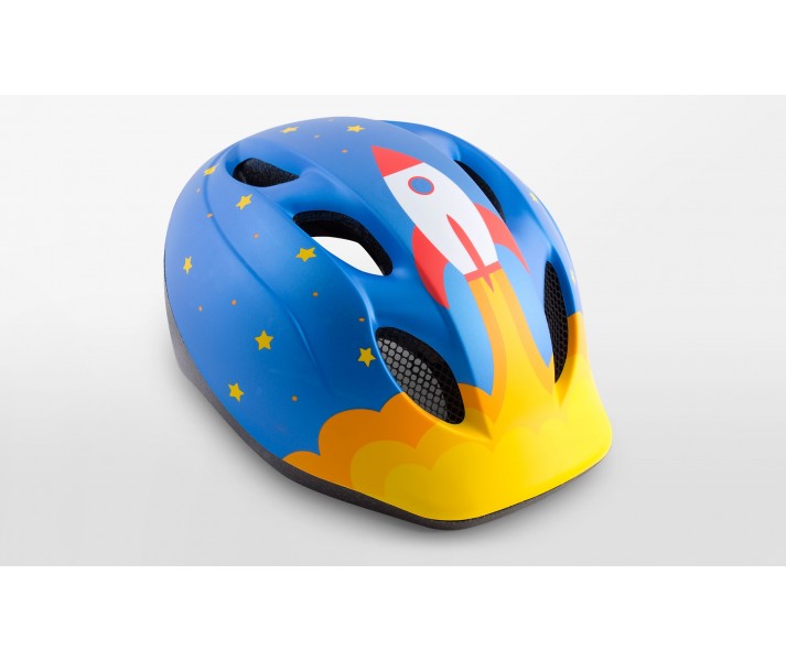 Casco Met Buddy Azul Cohete