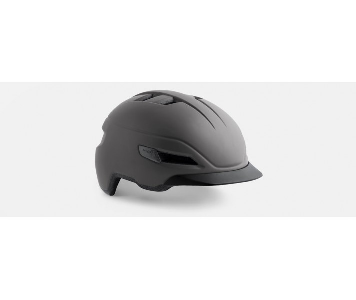 Casco Met Corso Gris Oscuro