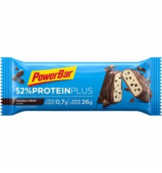 Caja Barritas de Proteínas Powerbar Protein Plus 52% sabor Cookies 20 ud.50gr.