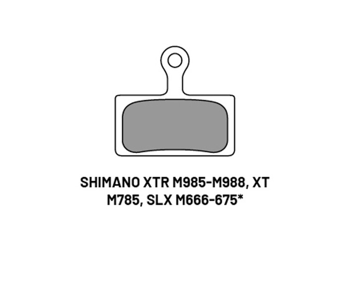 Pastillas Freno OnOff Shimano XTR, XT, SLX Orgánicas