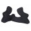 Almohadillas Laterales Troy Lee D3 3D Negro