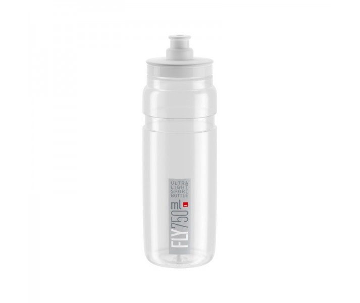 Bidon Elite Fly Transparente Logo Gris 750 Ml