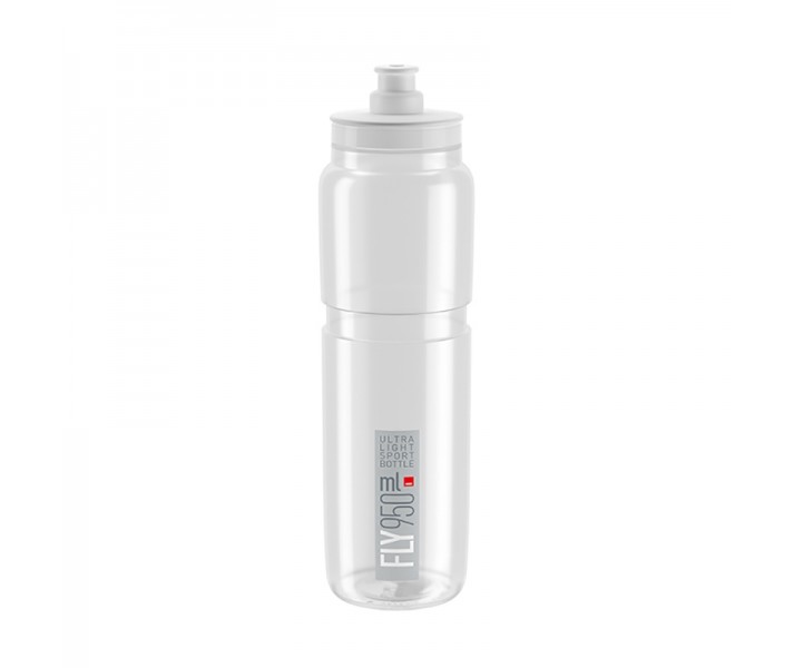 Bidón Elite Fly Clear 20 Transparente Logo Gris 950 Ml