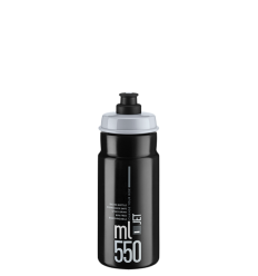 Bidón Elite Jet Negro Logo Gris 550 ml