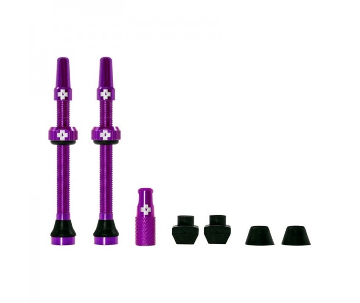 Juego de Válvulas Tubeless Muc-Off Presta 44mm Morado