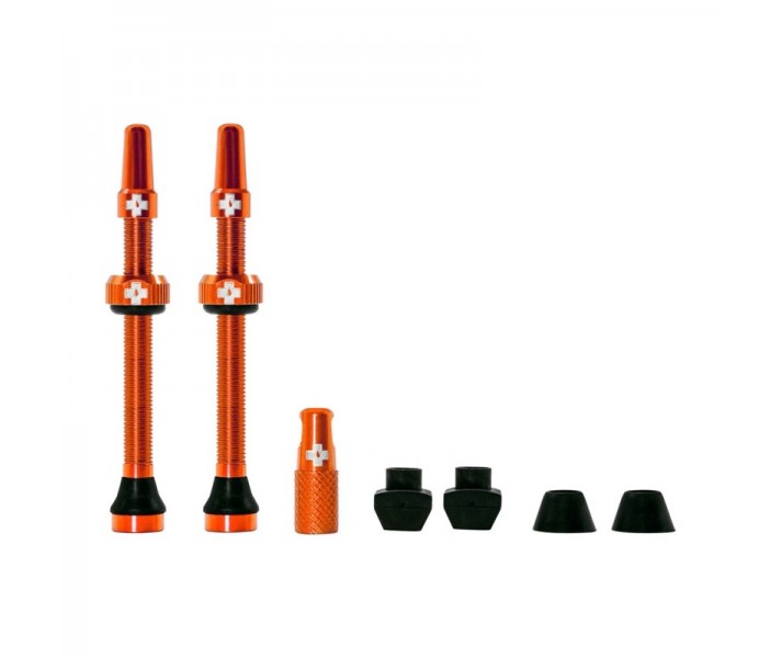 Juego de Válvulas Tubeless Muc-Off Presta 60mm Naranja