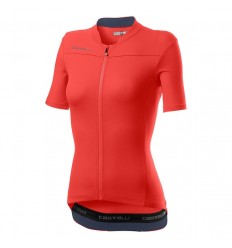 Maillot Castelli Anima 3 Mujer Rosa/Azul Oscuro