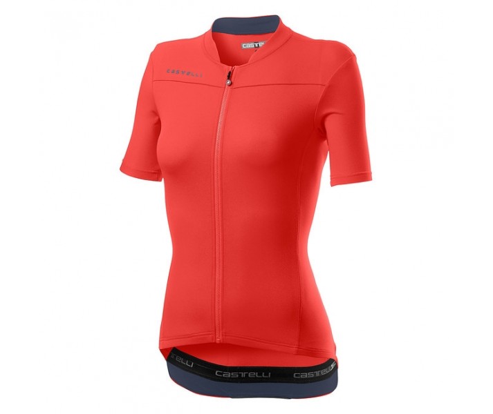 Maillot Castelli Anima 3 Mujer Rosa/Azul Oscuro