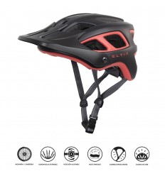 Casco Eltin 3 Protect Negro/Rojo (55-59)