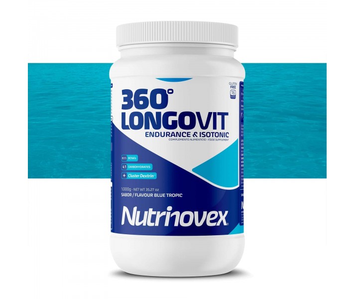 Bote Gel Energetico Nutrinovex Longovit 360 sabor Blue Tropic 1000g