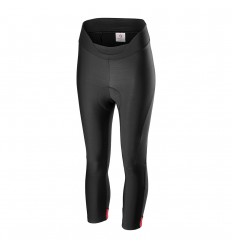 Culotte Pirata Castelli Velocissima Mujer Negro / Rojo