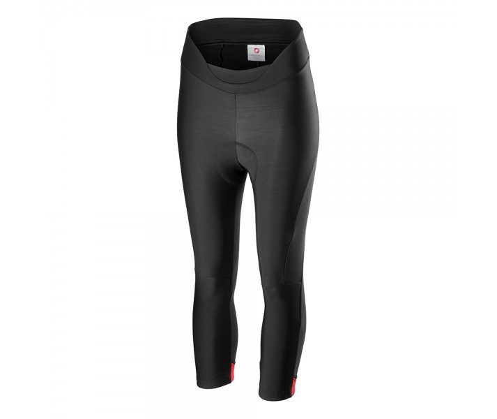 Culotte Pirata Castelli Velocissima Mujer Negro / Rojo