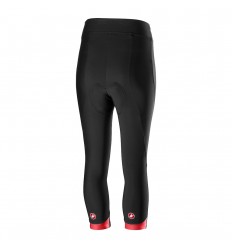 Culotte Pirata Castelli Velocissima Mujer Negro / Rojo