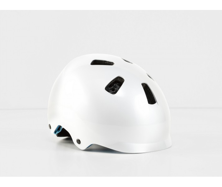 Casco Niño Bontrager Jet WaveCel Blanco-Celeste