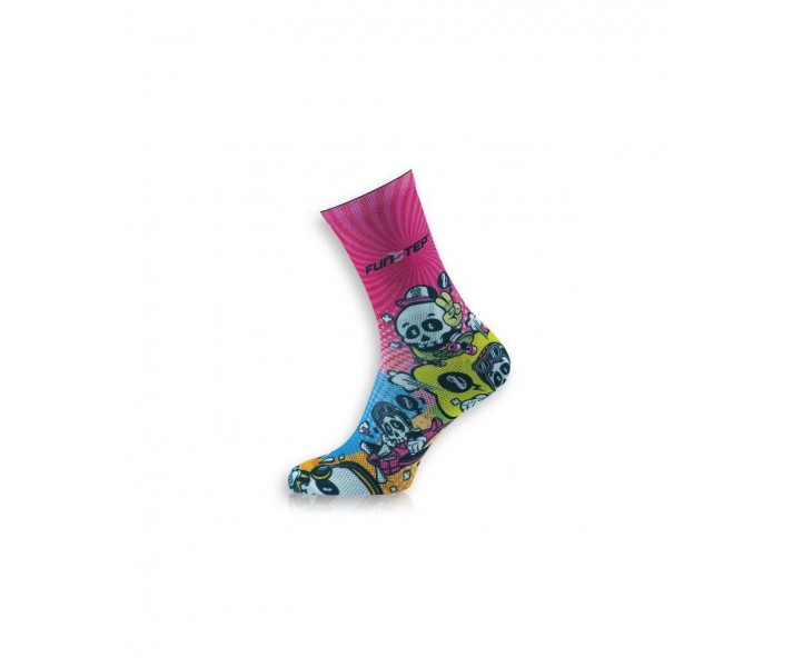 Calcetines Funstep Con Dibujos Rosa/Amarillo