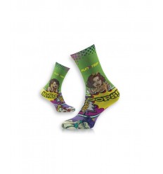 Calcetines Funstep Con Dibujos Verde/Rosa