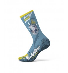 Calcetines Funstep Divertidos Azul Ballena