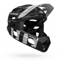 Casco Bell SUPER AIR R SPHERICAL FASTHOUSE  Negro/Blanco