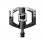 PEDALES AUTOMÁTICOS CRANK BROTHERS MALLET E LONG SPINDLE NEGRO/PLATA