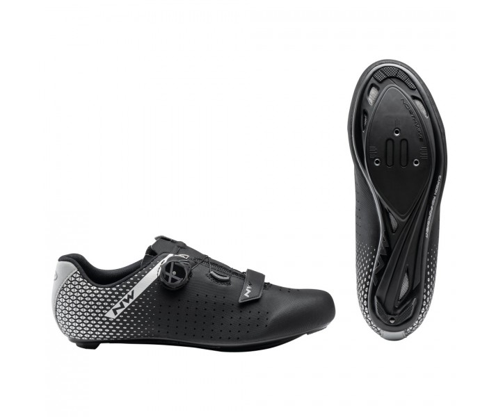 Zapatillas Northwave Core Plus 2 Negro-Plata