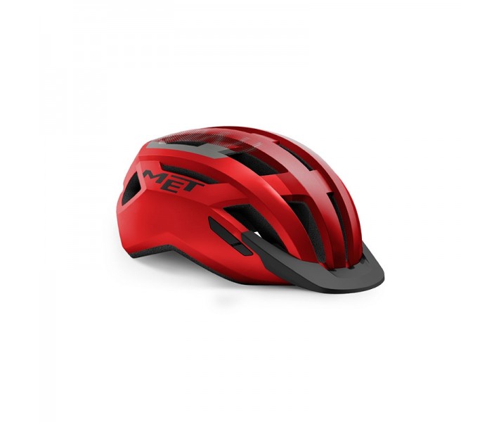 Casco Met Allroad Rojo/Negro Mate