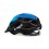 Casco Met Crossover Negro/Cian Brillo