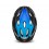 Casco Met Crossover Negro/Cian Brillo