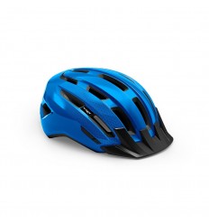 Casco Met Downtown Azul Brillo