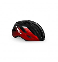 Casco Met Idolo Negro/Rojo Metalico Brillo