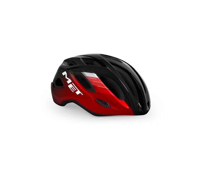 Casco Met Idolo Negro/Rojo Metalico Brillo