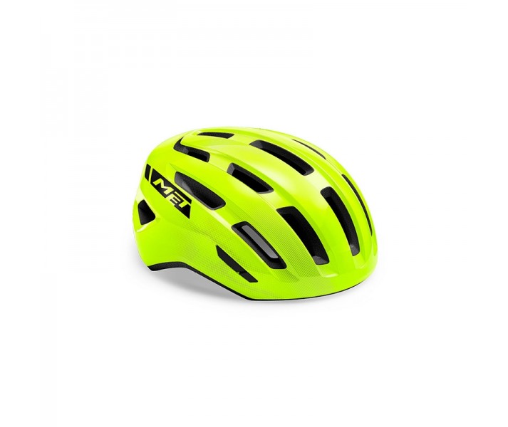 Casco Met Miles Amarillo Fluorescente Brillo