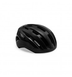 Casco Met Miles Mips Negro Brillo