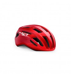 Casco Met Vinci Mips Rojo Metalico Brillo