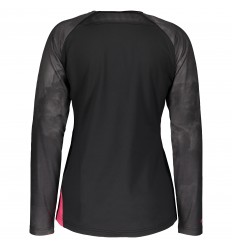 Camiseta Scott Mujer Trail Storm L/Sl Negro/Gris Oscuro