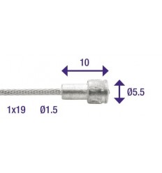 Cable Inox Elvedes Frenos Pera 5.5x10mm 1.5mm 2250mm