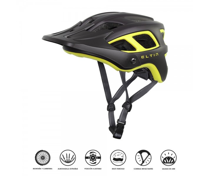 Casco Eltin 3 Protect Negro/Amarillo (55-59)