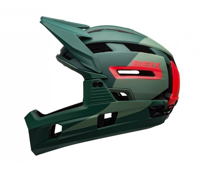 Casco Bell SUPER AIR R SPHERICAL Verde/Rojo