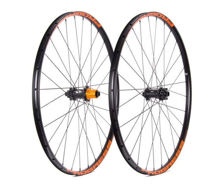 Juego Ruedas Progress DYN Ceramic 29 15x110 y 12x148 Boost Shimano Naranja