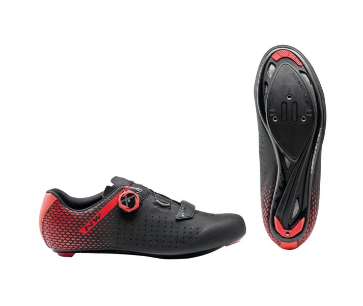 Zapatillas Northwave Core Plus 2 Negro-Rojo