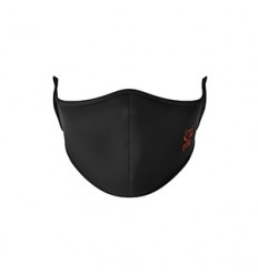 Mascarilla Otso Full Black & Logo Fluo Orange Negro