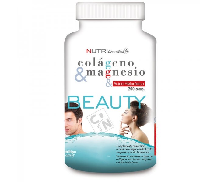Suplemento Nutrisport Colágeno & Magnesio & Ácido Hialurónico 200 comprimidos